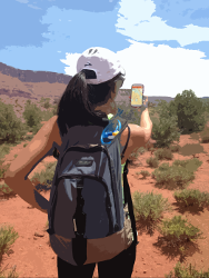 GeoPDF on Hike in Moab