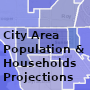 Population And Households  Projections for City Areas